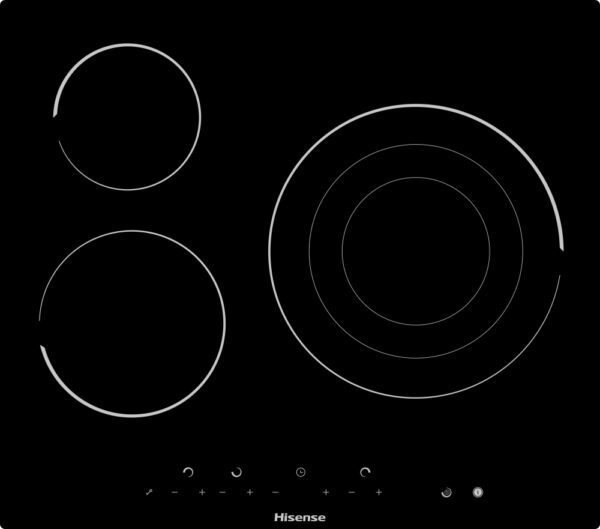 Hisense E6322C - Vitroceramica Independiente Radiantes 3 Zonas Coccion Ancho 60 Cm
