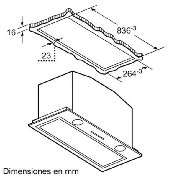 Bosch DHL885C - Grupo Filtrante Ancho 90 Cm Inox - Imagen 4