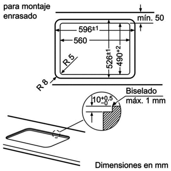 Bosch PPP6A6B20 - Encimera De Gas 4 Zonas Coccion Ancho 60 Cm - Imagen 3