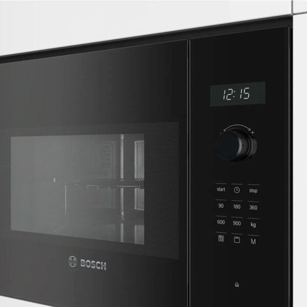 Bosch BEL554MB0 - Horno Microondas Integrable 25 Litros Con Grill Cristal Negro - Imagen 3