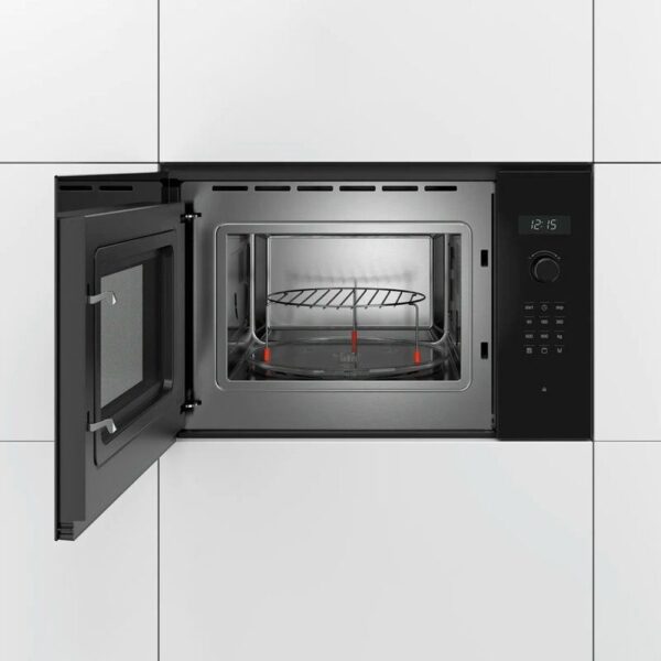 Bosch BEL554MB0 - Horno Microondas Integrable 25 Litros Con Grill Cristal Negro - Imagen 4