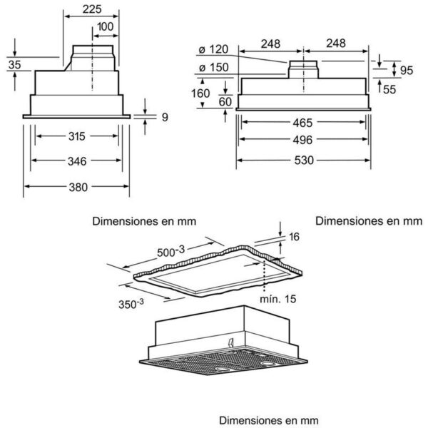 Bosch DHL555BL - Grupo Filtrante Ancho 53 Cm Inox - Imagen 2