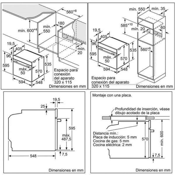Bosch HBA5360S0 - Horno Multifuncion Negro - Imagen 2