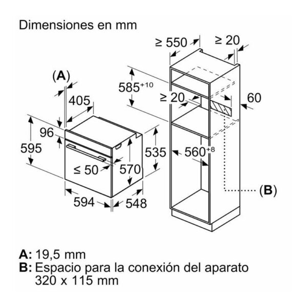 Bosch HBG578ES3 - Horno Pirolitico Multifuncion Inox - Imagen 2