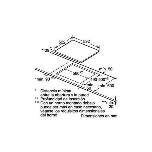 Balay 3EB715LR - Vitroceramica Independiente Radiantes 3 Zonas Coccion Ancho 60 Cm - Imagen 2