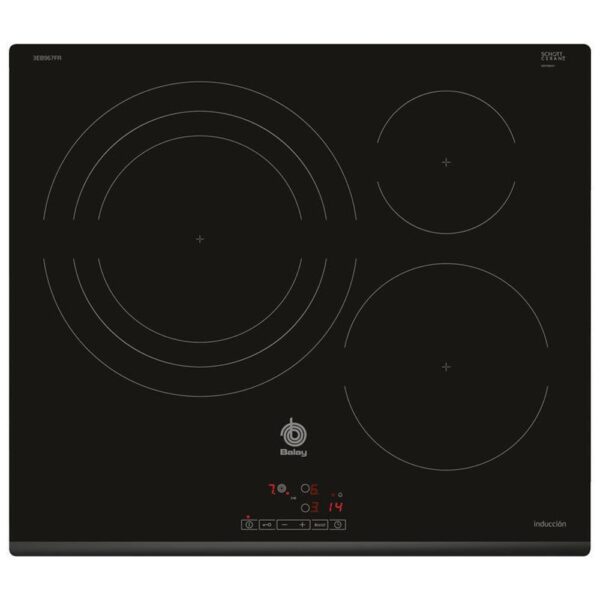 Balay 3EB967FR - Vitroceramica Induccion 3 Zonas Coccion Ancho 60 Cm