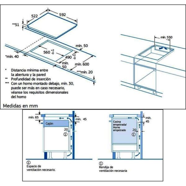 Balay 3EB865FR - Vitroceramica Induccion 3 Zonas Coccion Ancho 60 Cm - Imagen 2