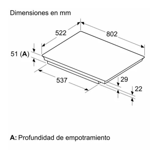 Balay 3EB985LH - Vitroceramica Induccion 4 Zonas Coccion Ancho 80 Cm - Imagen 2