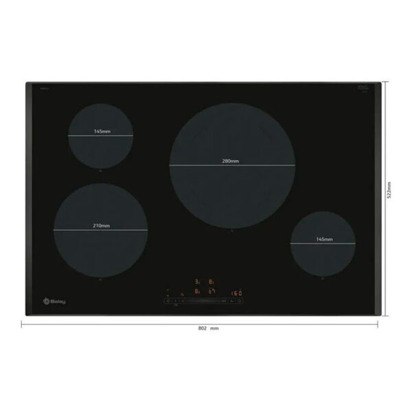 Balay 3EB985LH - Vitroceramica Induccion 4 Zonas Coccion Ancho 80 Cm - Imagen 3