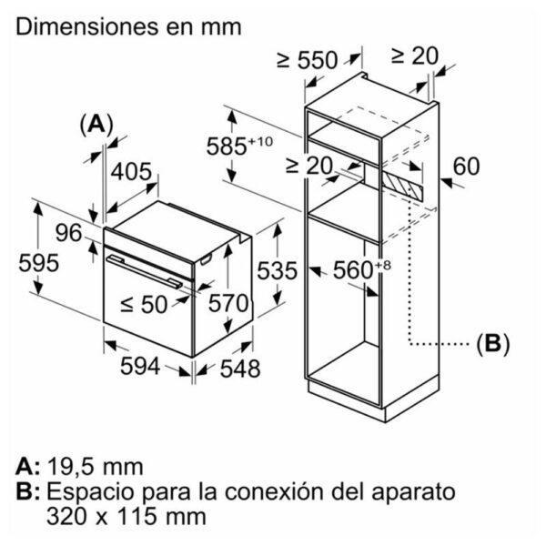 Balay 3HA4741X3 - Horno Pirolitico Con Vapor Multifuncion Inox - Imagen 2