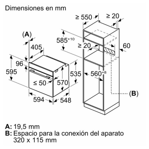 Balay 3HB5131B3 - Horno Multifuncion Blanco - Imagen 2