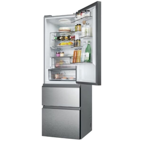 Haier HTW5618ENMG - Frigorifico Combi Nofrost E Alto 185 Cm. Ancho 59.5 Cm. Inox - Imagen 4