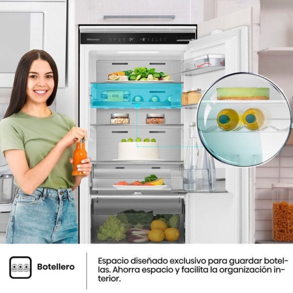 Hisense RB3B250SAWE - Frigorifico Combi Integrable Sin Nofrost E Alto 177 Cm Ancho 54 Cm - Imagen 7