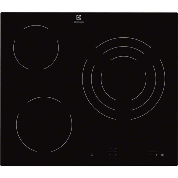 Electrolux EHF6232IOK - Vitroceramica Independiente Radiantes 3 Zonas Coccion Ancho 60 Cm