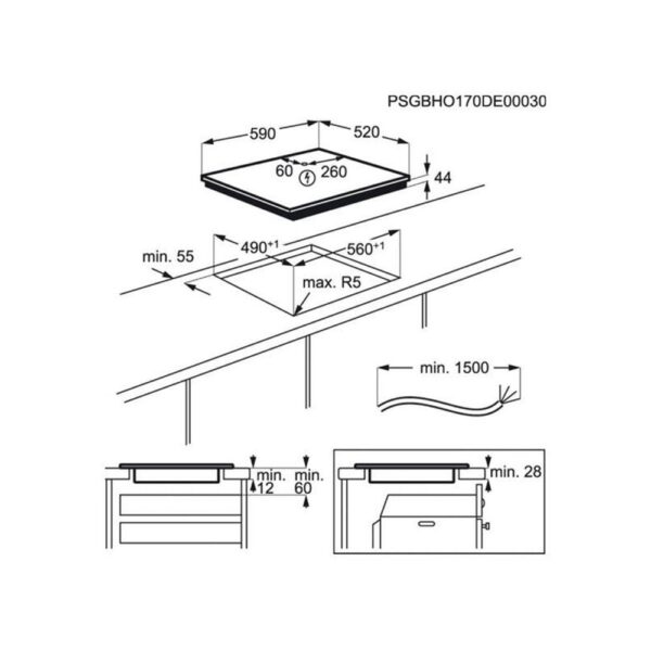 Electrolux LIT60336C (2019) - Vitroceramica Induccion 3 Zonas Coccion Ancho 60 Cm - Imagen 2