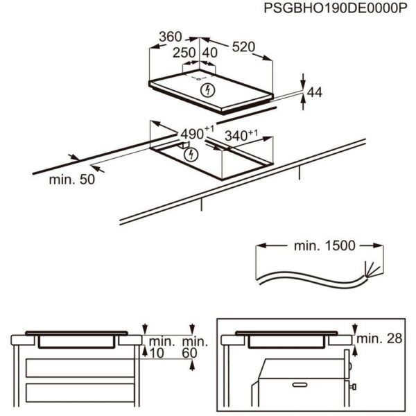 Aeg IKS42640KB - Vitroceramica Induccion 3 Zonas Coccion Ancho 90 Cm - Imagen 2
