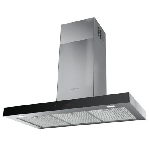 Mepamsa STILO NEO 90 INOX +CRISTAL NEGRO - Campana Chimenea Ancho 90 Cm Inox