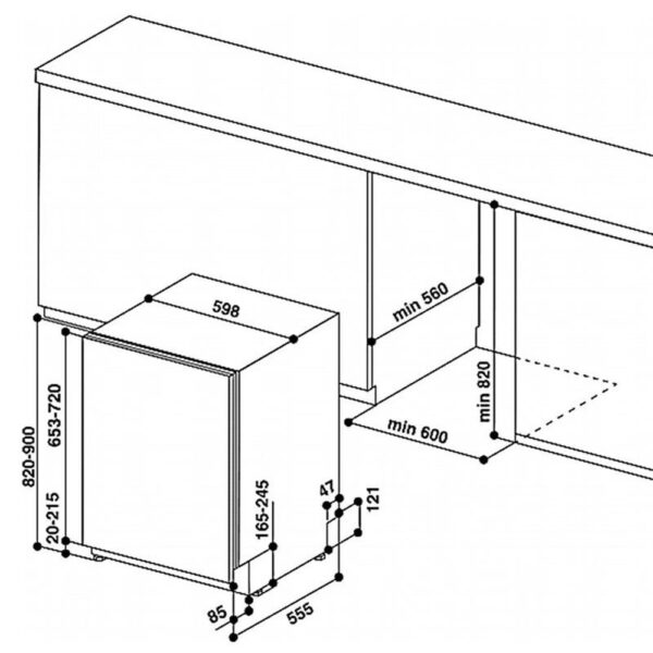 Whirlpool WI7020PF - Lavavajillas Integrable E 14 Cubiertos - Imagen 2