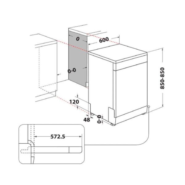 Whirlpool WFC3C34P - Lavavajillas 60 Cm D 14 Cubiertos Blanco - Imagen 2
