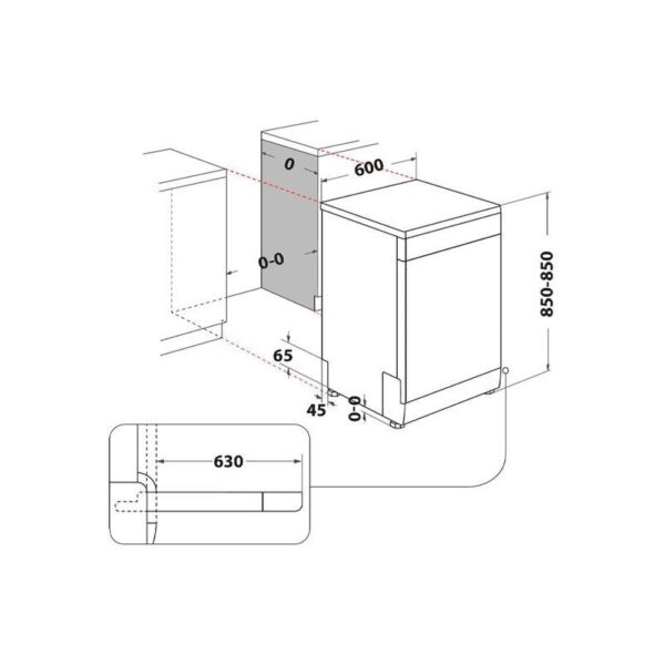 Whirlpool W7F HS51 X - Lavavajillas 60 Cm E 15 Cubiertos Inox - Imagen 2