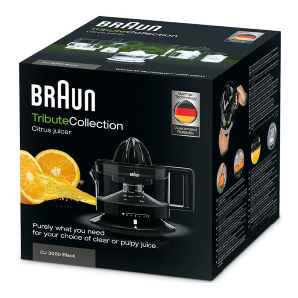 Braun CJ3000BK - Exprimidor 350ml Negro - Imagen 4