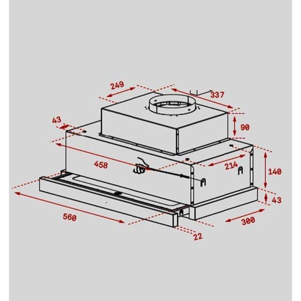 Teka CNL 6610 INOX - Campana Telescopica Ancho 60 Cm Inox - Imagen 2