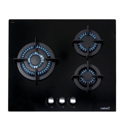 Cata CCI 6021 BK - Encimera De Gas 3 Zonas Coccion Ancho 60 Cm Gn