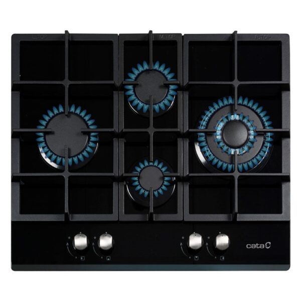 Cata LCIB6031BK - Encimera De Gas 4 Zonas Coccion Ancho 64 Cm