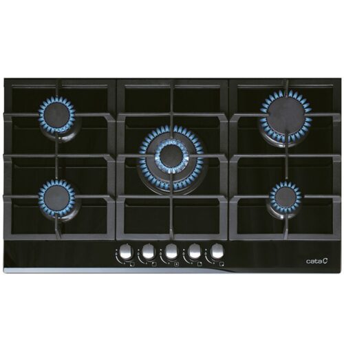 Cata LCI 9041BK - Encimera De Gas 5 Zonas Coccion Ancho 90 Cm