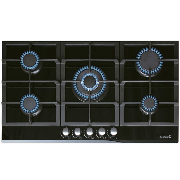 Cata LCI 9041BK - Encimera De Gas 5 Zonas Coccion Ancho 90 Cm
