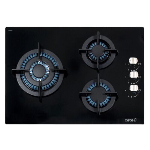 Cata CCI 5003 BK - Encimera De Gas 3 Zonas Coccion Ancho 60 Cm