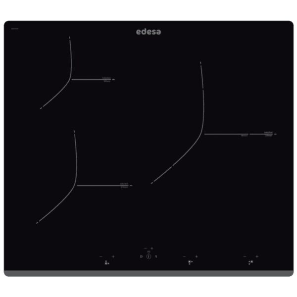 Edesa EIT-6329 B - Vitroceramica Induccion 3 Zonas Coccion Ancho 60 Cm