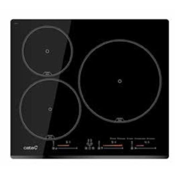 Cata INSB 6003E2 BK - Vitroceramica Induccion 3 Zonas Coccion Ancho 59 Cm