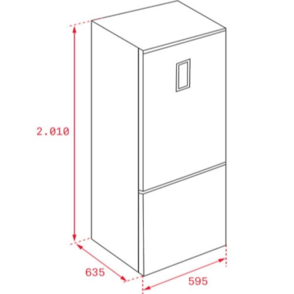 Teka NFL 430 S WH - Frigorifico Combi Nofrost E Alto 200 Cm Ancho 60 Cm Blanco - Imagen 2