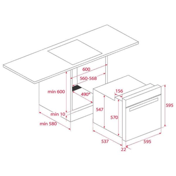 Teka HBE 490 ME BK NEGRO - Horno Polivalente Teka Hbe 490 Me  Negro - Imagen 2