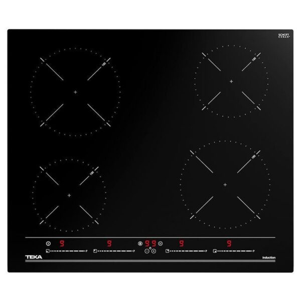 Teka - Vitroceramica Induccion TEKA IBC 64010 MSS BK 4 Zonas Coccion Ancho 60 Cm