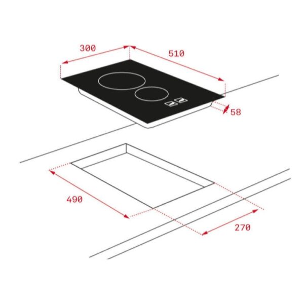 Teka TBC 32010 TTC BK - Encimera Modular - Imagen 2