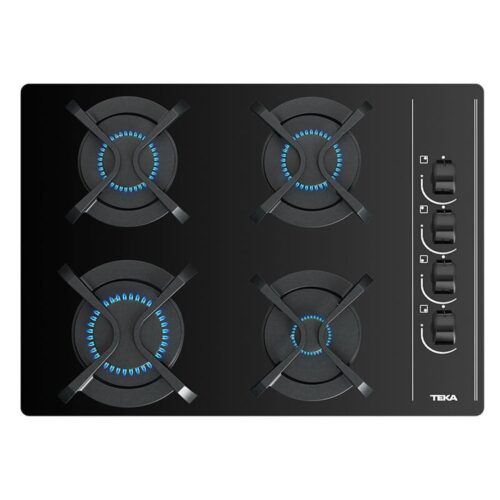 Teka GBC 64003 KBA BK NEGRO - Encimera De Gas 4 Zonas Coccion Ancho 60 Cm