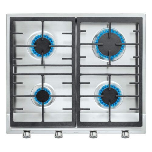 Teka EX 60.1 4G AI AL CI BTN SS INOX - Encimera De Gas 4 Zonas Coccion Ancho 58 Cm