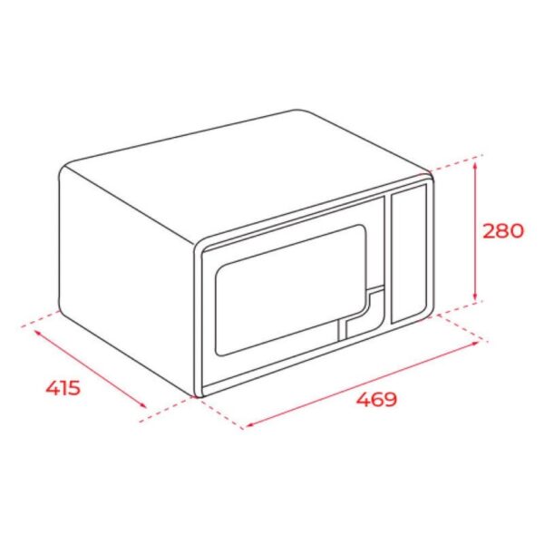 Teka HMWE FS23 GC BK - Horno Microondas Con Grill 23 Litros Negro - Imagen 2