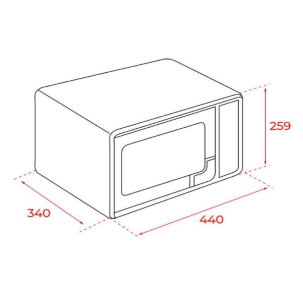 Teka MWE FS20 G WH - Horno Microondas Con Grill 20 Litros Blanco - Imagen 2