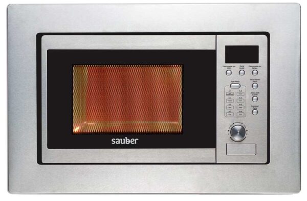 Sauber HMS02I - Horno Microondas Integrable 20 Litros Con Grill Inox