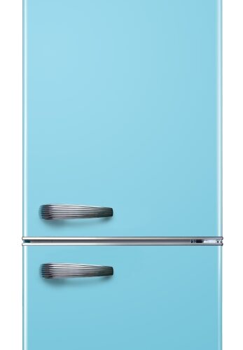 Sauber SERIE 5-RETRO AZUL - Frigorifico Combi E Alto 192 Cm Ancho 60 Cm Azul