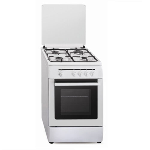 Vitrokitchen CB55BN - Cocina De Gas 4 Zonas Coccion Blanca Gn