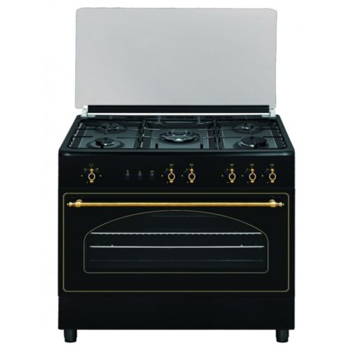 Vitrokitchen RU9060N - Cocina De Gas 5 Zonas Coccion Negra