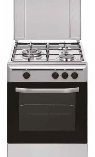 Vitrokitchen CB5530IN - Cocina De Gas Natural 3 Zonas Coccion Inox