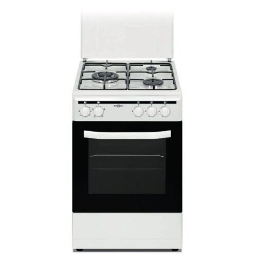 Vitrokitchen CB5535BBE - Cocina De Gas Butano 3 Zonas Coccion Blanca