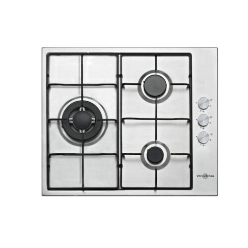 Vitrokitchen EN630LIN - Encimera De Gas 3 Zonas Coccion Ancho 60 Cm