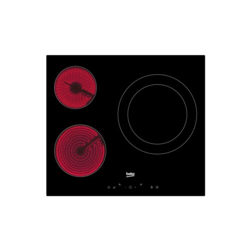 Beko HIC63402T - Vitroceramica Independiente Radiantes 3 Zonas Coccion Ancho 60 Cm
