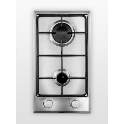 Beko HDCG 32220 FX - Encimera Modular A Gas Natural 2 Zonas De Coccion Ancho 30 Cm
